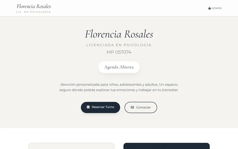 Web de Lic. Florencia Rosales