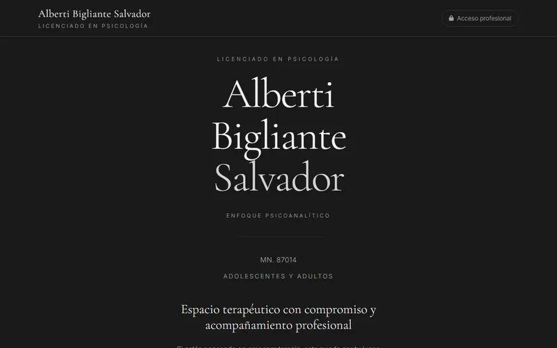 Web de Lic. Alberti Bigliante Salvador